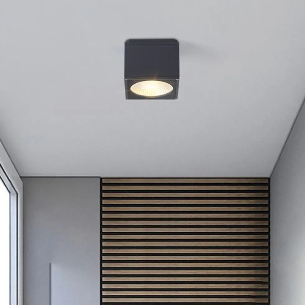 Cubic Linear Array Black Flush Ceiling Lights