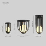 Lampadaire D'Extérieur Lanterne Sphérique En Fer - Clowas.fr