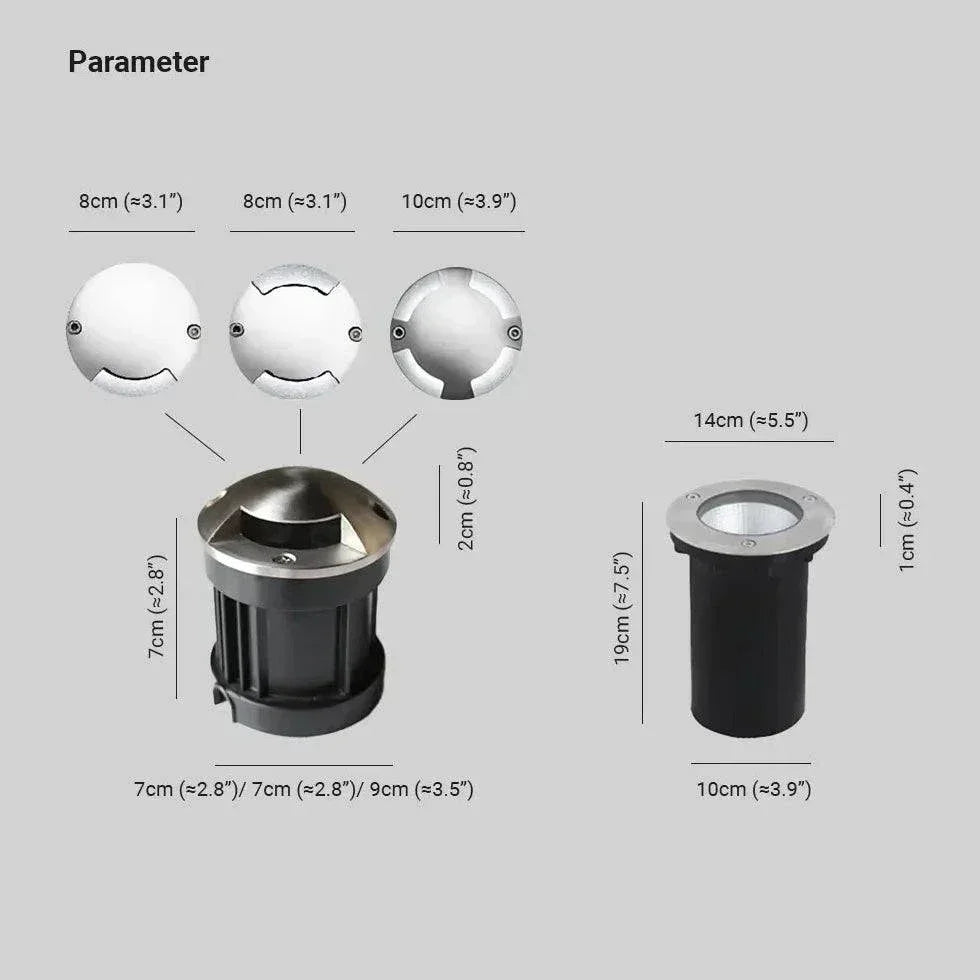 Luminaire Extérieur Led Rond Au Sol - Clowas.fr
