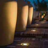 Round Recessed Step Outdoor Lights