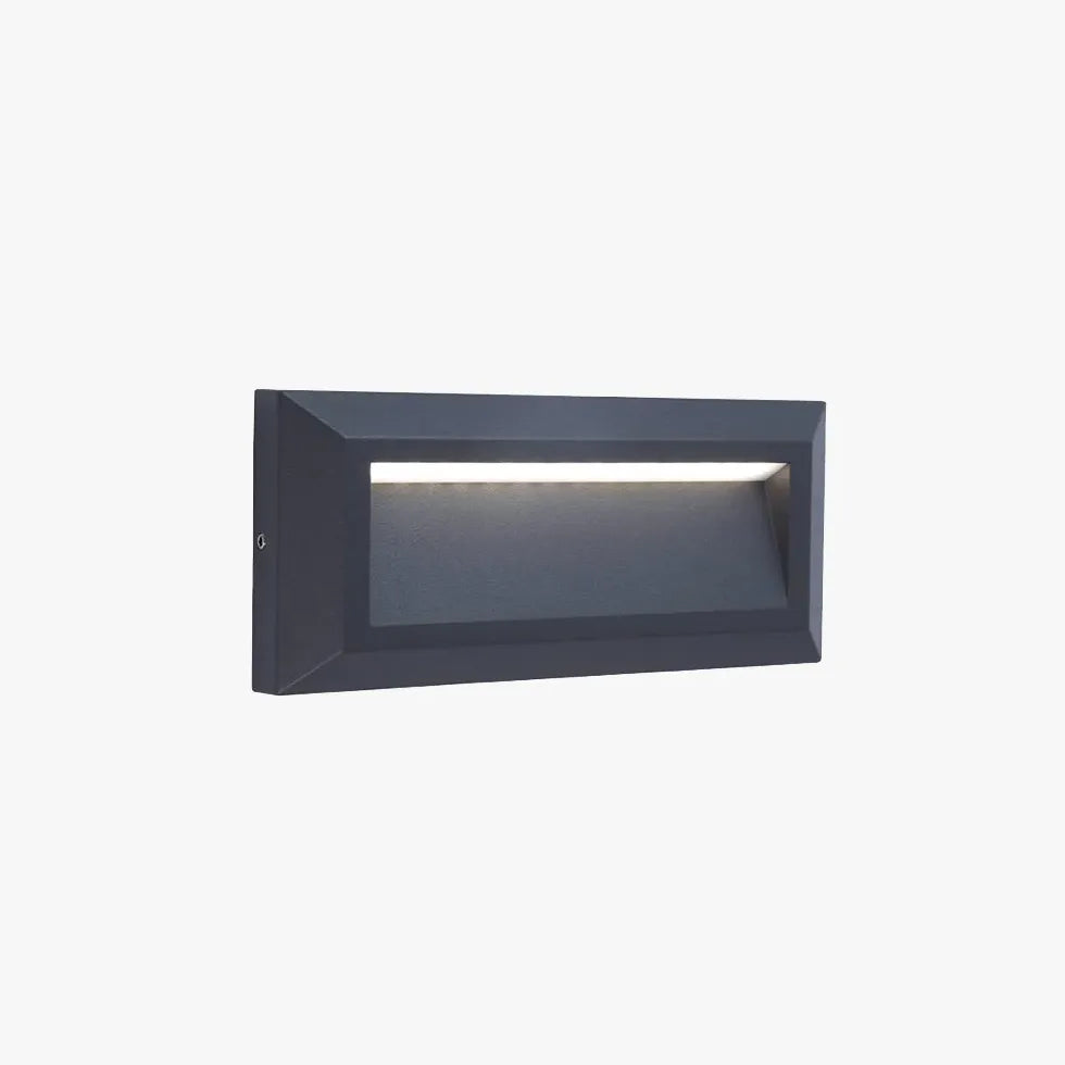 Recessed Garden Wall Lights Black