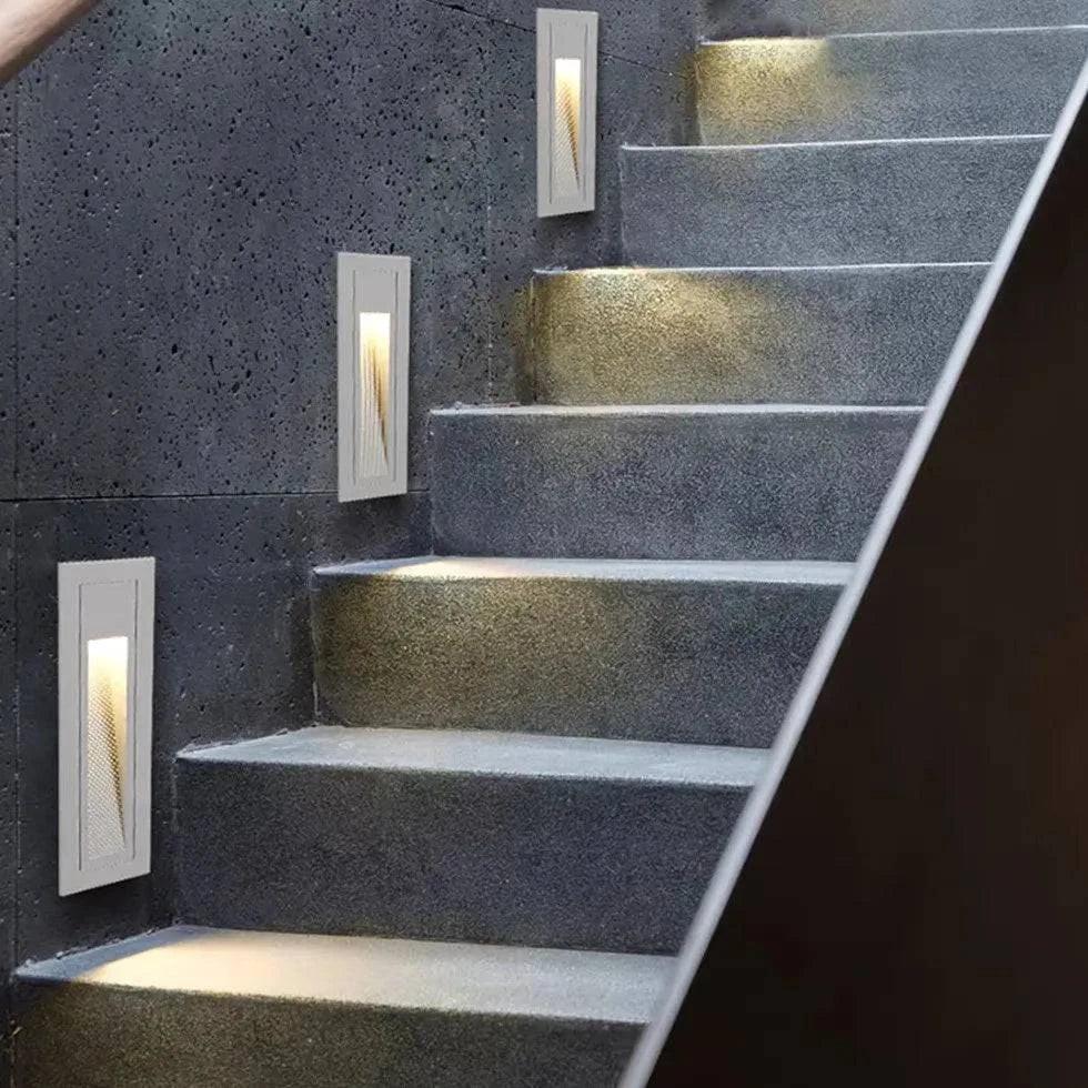 Luminaire Extérieur À Led Encastré Géométrique À Gradins - Clowas.fr