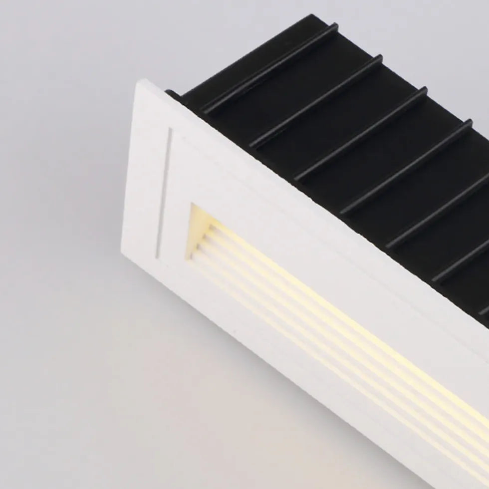 Luminaire extérieur à LED encastré géométrique à gradins