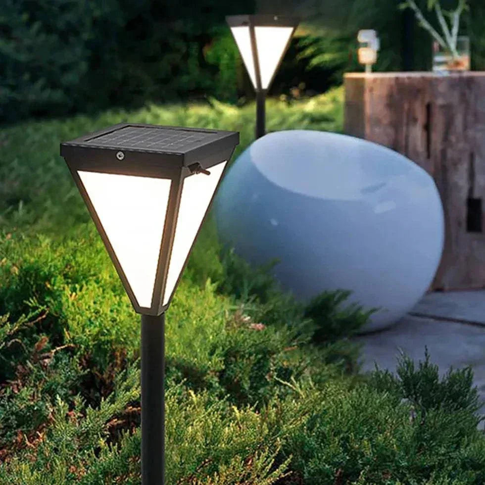 Lampadaire Solaire Led En Forme De Diamant - Clowas.fr