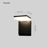 Applique Murale D'Extérieur Led Noire À Capteur Pliable - Clowas.fr