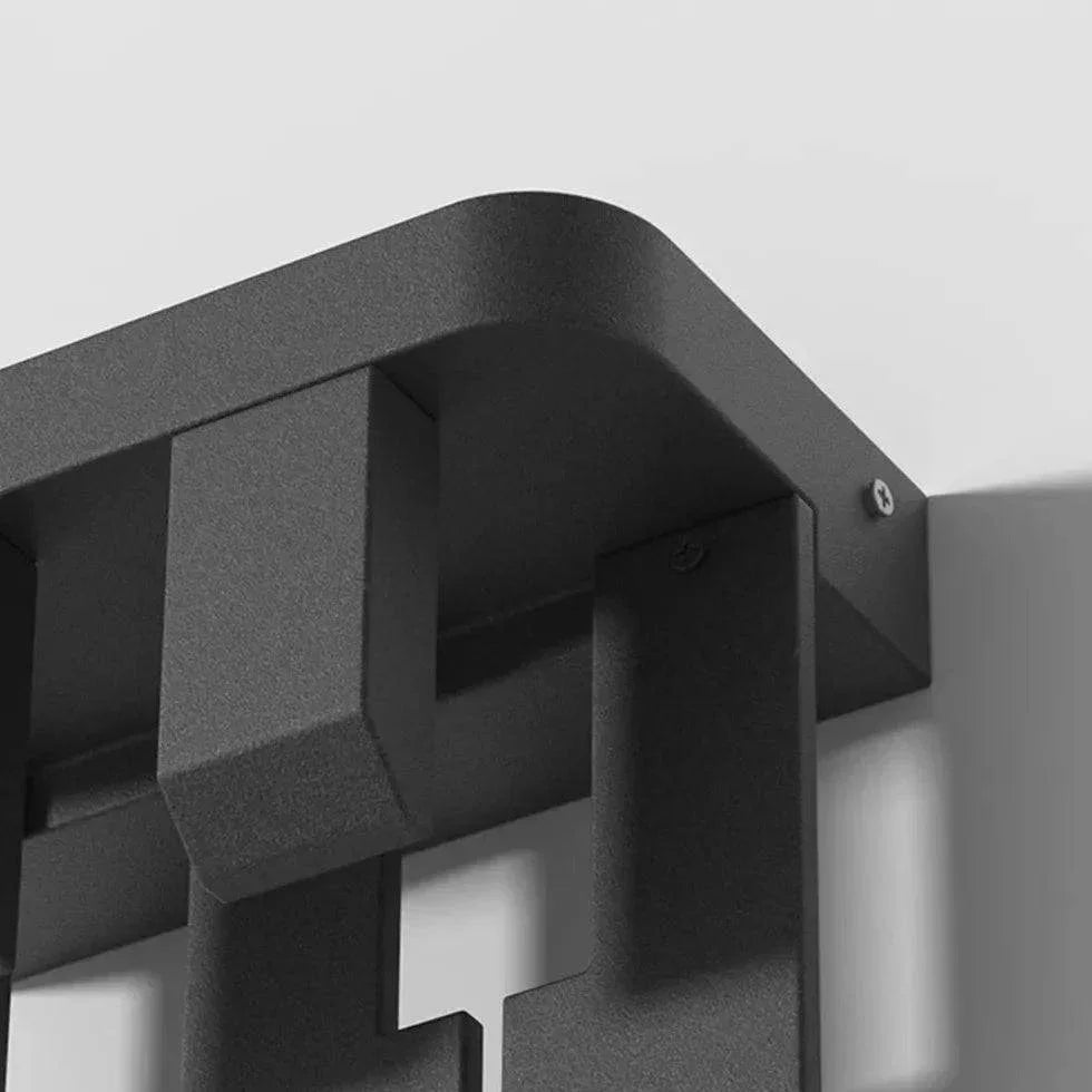 Applique Murale Extérieure Solaire À Led À Géométrie De Grille - Clowas.fr