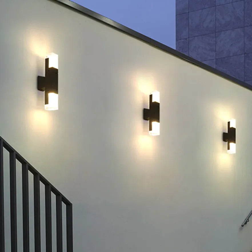 Modern Vertical Outdoor Up and Down Wall Lights