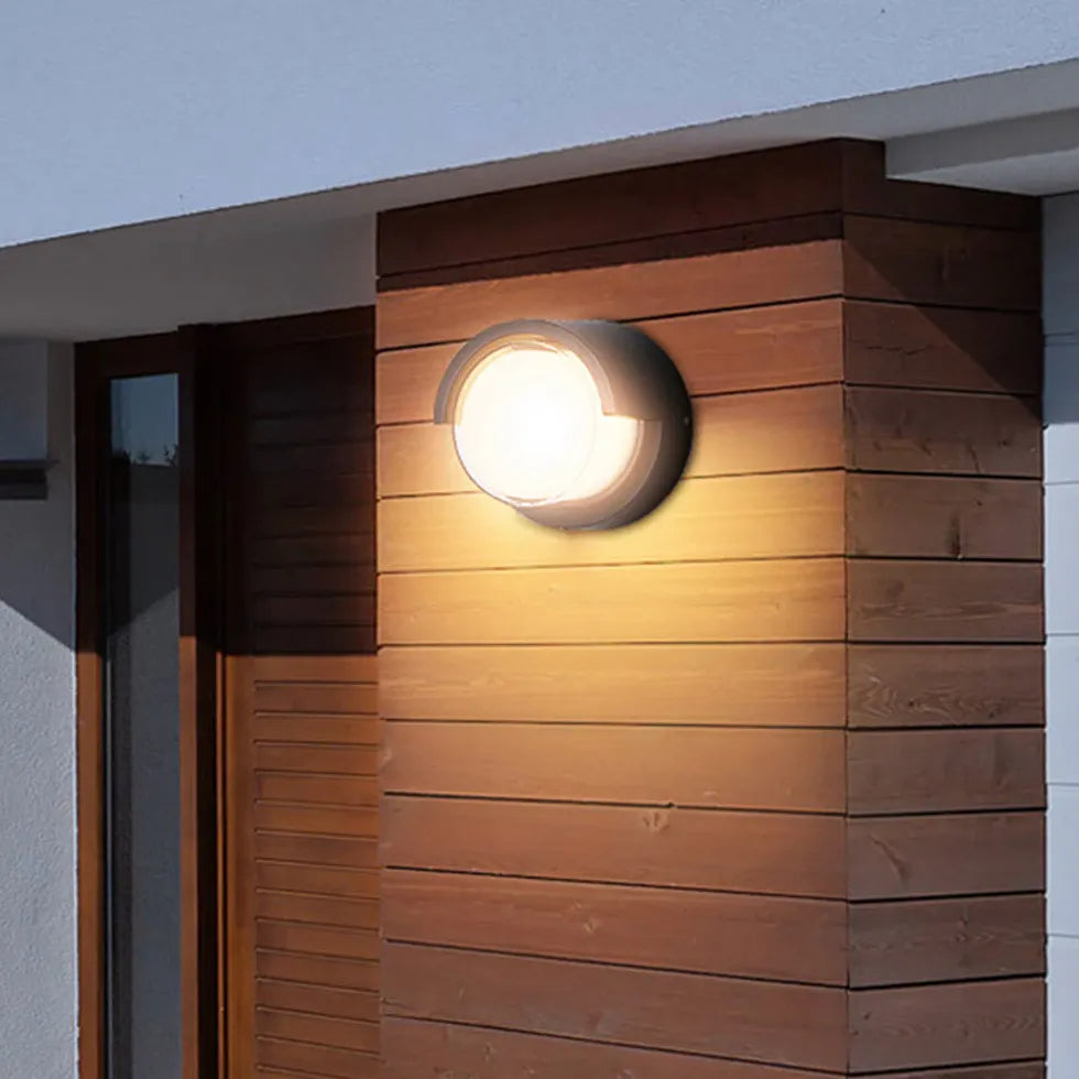 Minimalist Geometry Black Led Outdoor Wall Lights