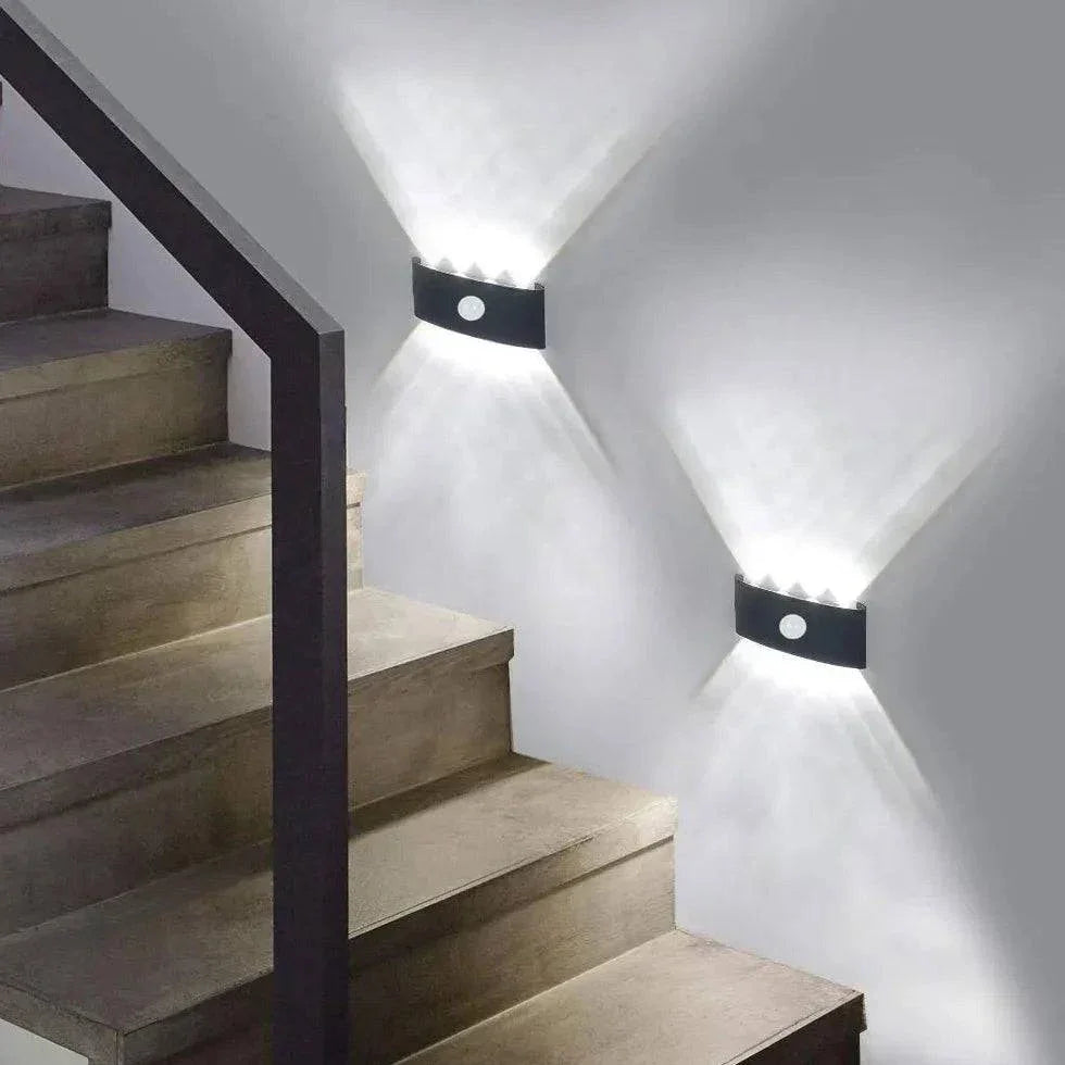 Applique Murale D'Extérieur À Led À Induction Pour Éclairage Haut Et Bas - Clowas.fr