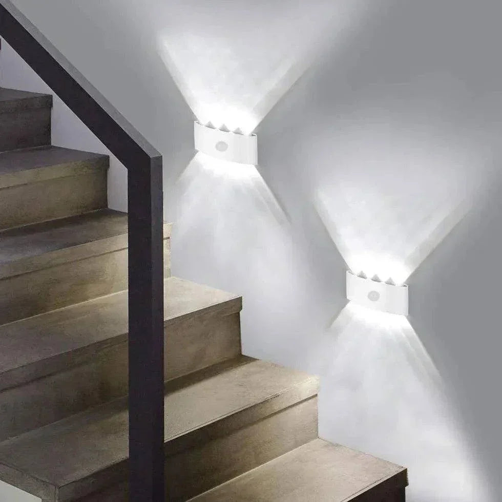 Applique Murale D'Extérieur À Led À Induction Pour Éclairage Haut Et Bas - Clowas.fr