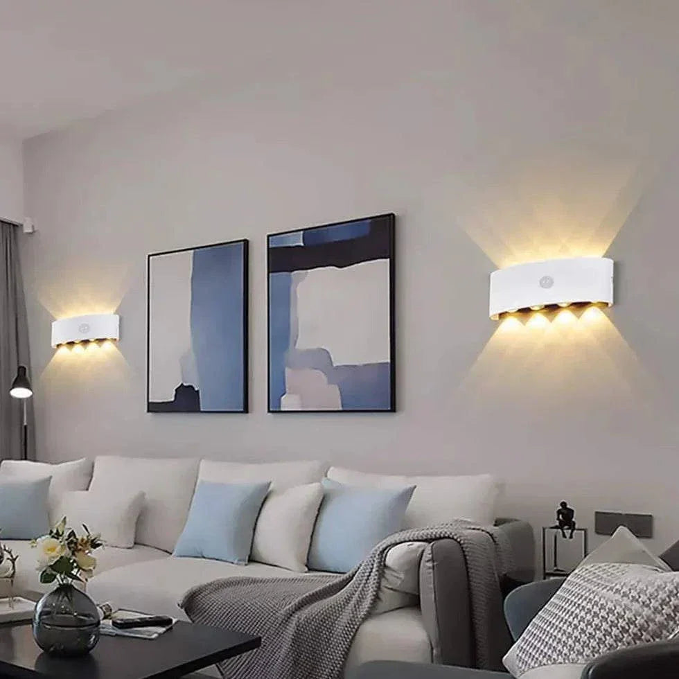 Applique Murale D'Extérieur À Led À Induction Pour Éclairage Haut Et Bas - Clowas.fr