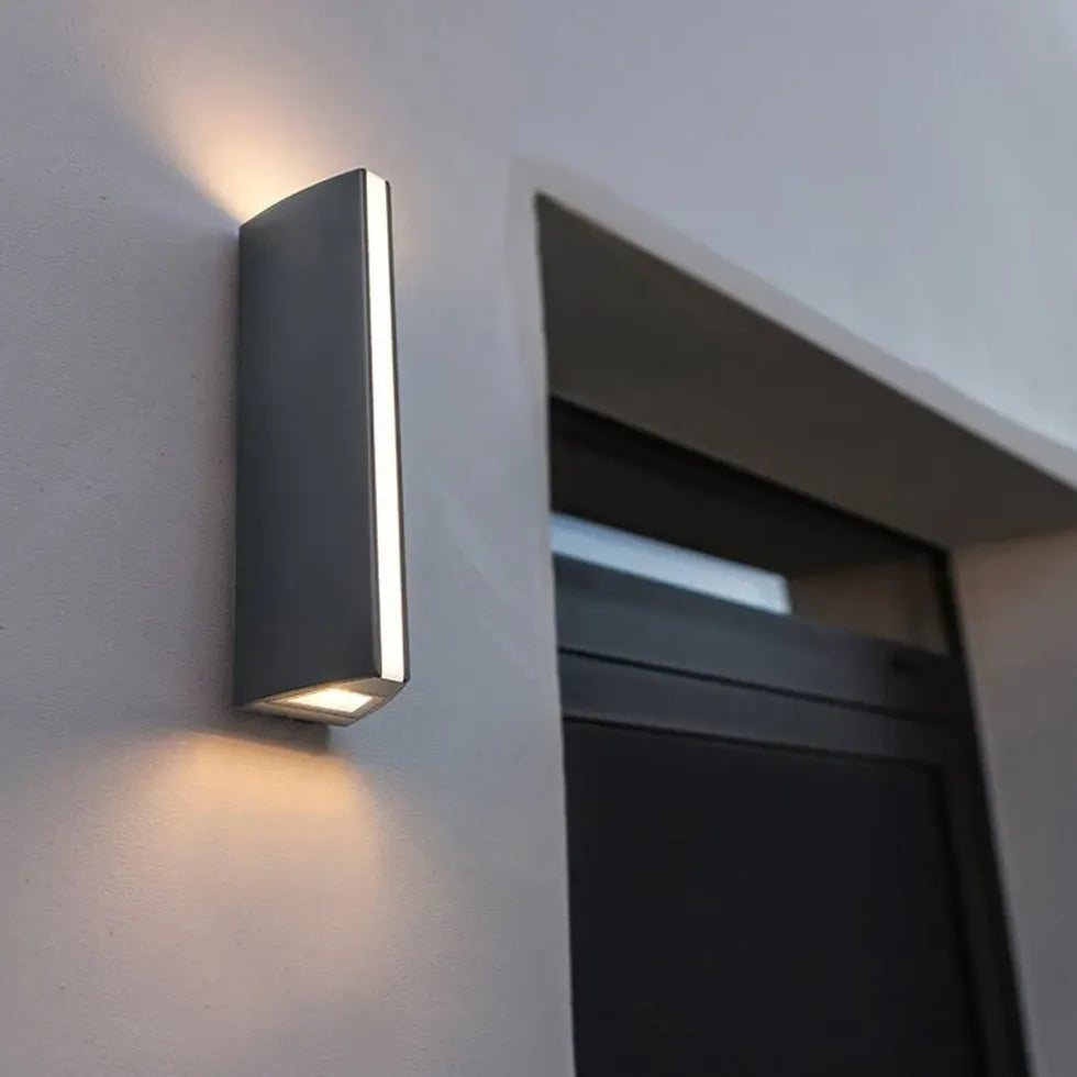 Geometric Integrated LED Outdoor Wall Light