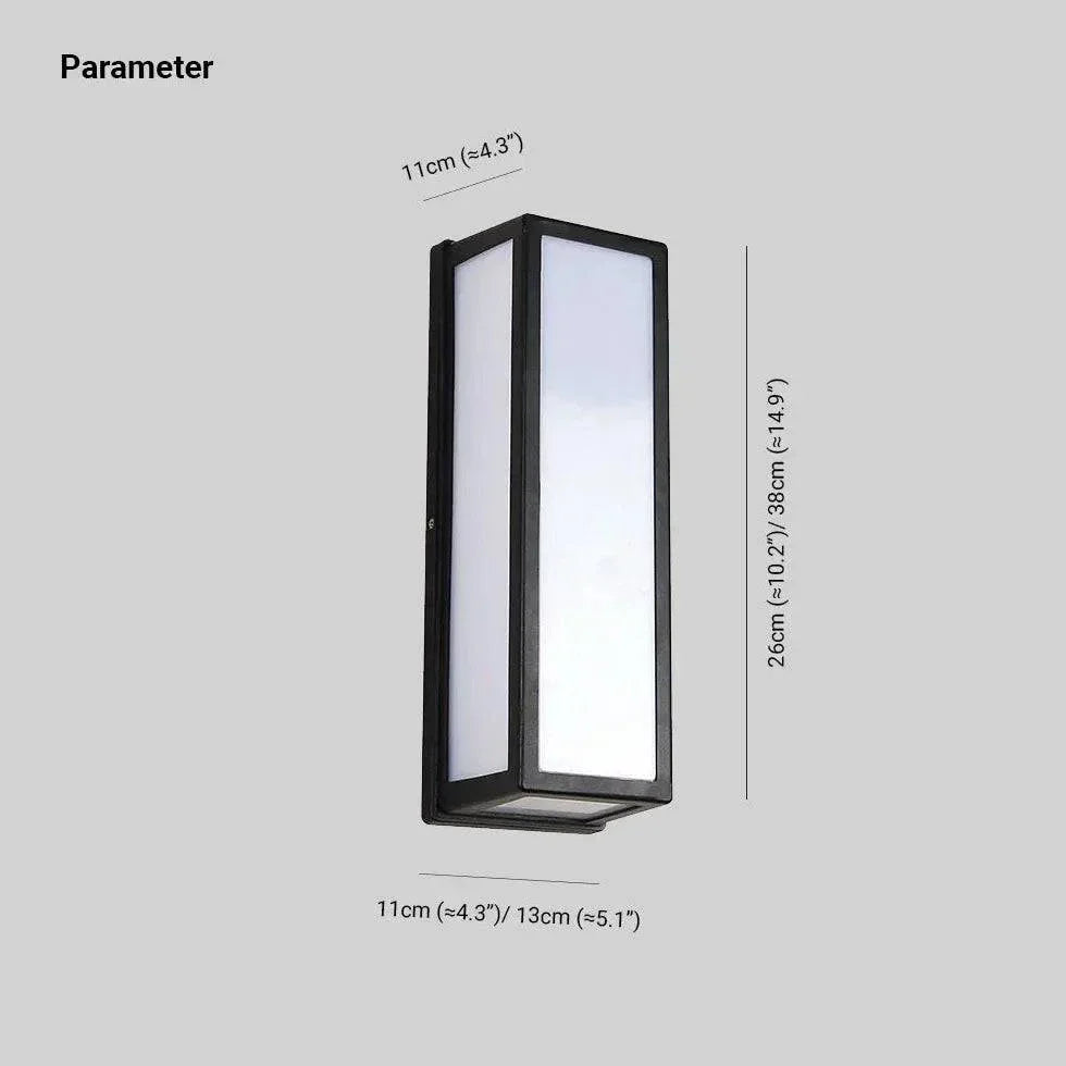 Grande Applique Extérieure Noire - Clowas.fr