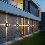 Applique Murale Led Noire Haut Et Bas Pour Jardin Extérieur - Clowas.fr