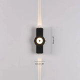 Applique Murale Led Noire Haut Et Bas Pour Jardin Extérieur - Clowas.fr