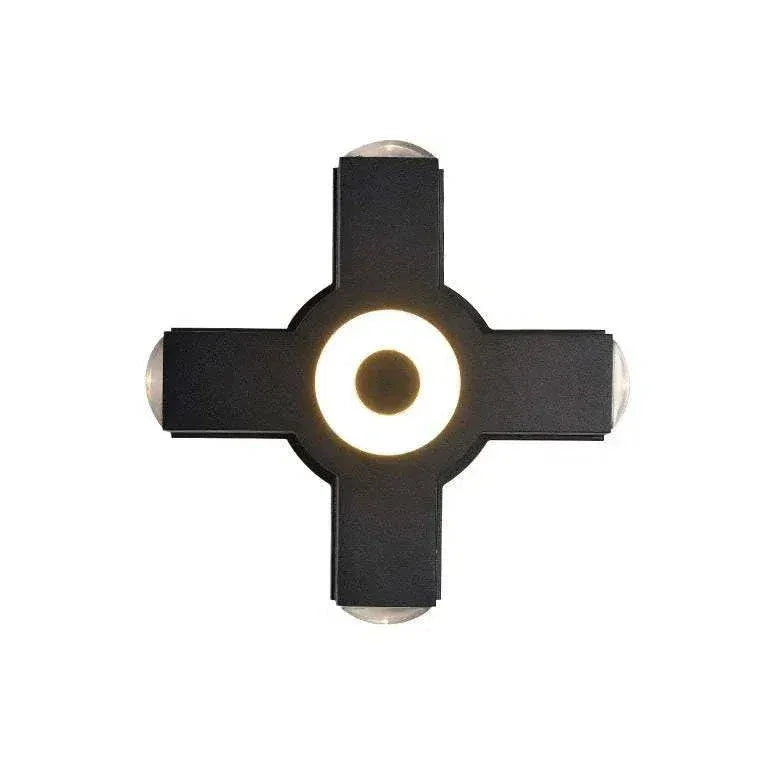 Applique Murale Led Noire Haut Et Bas Pour Jardin Extérieur - Clowas.fr