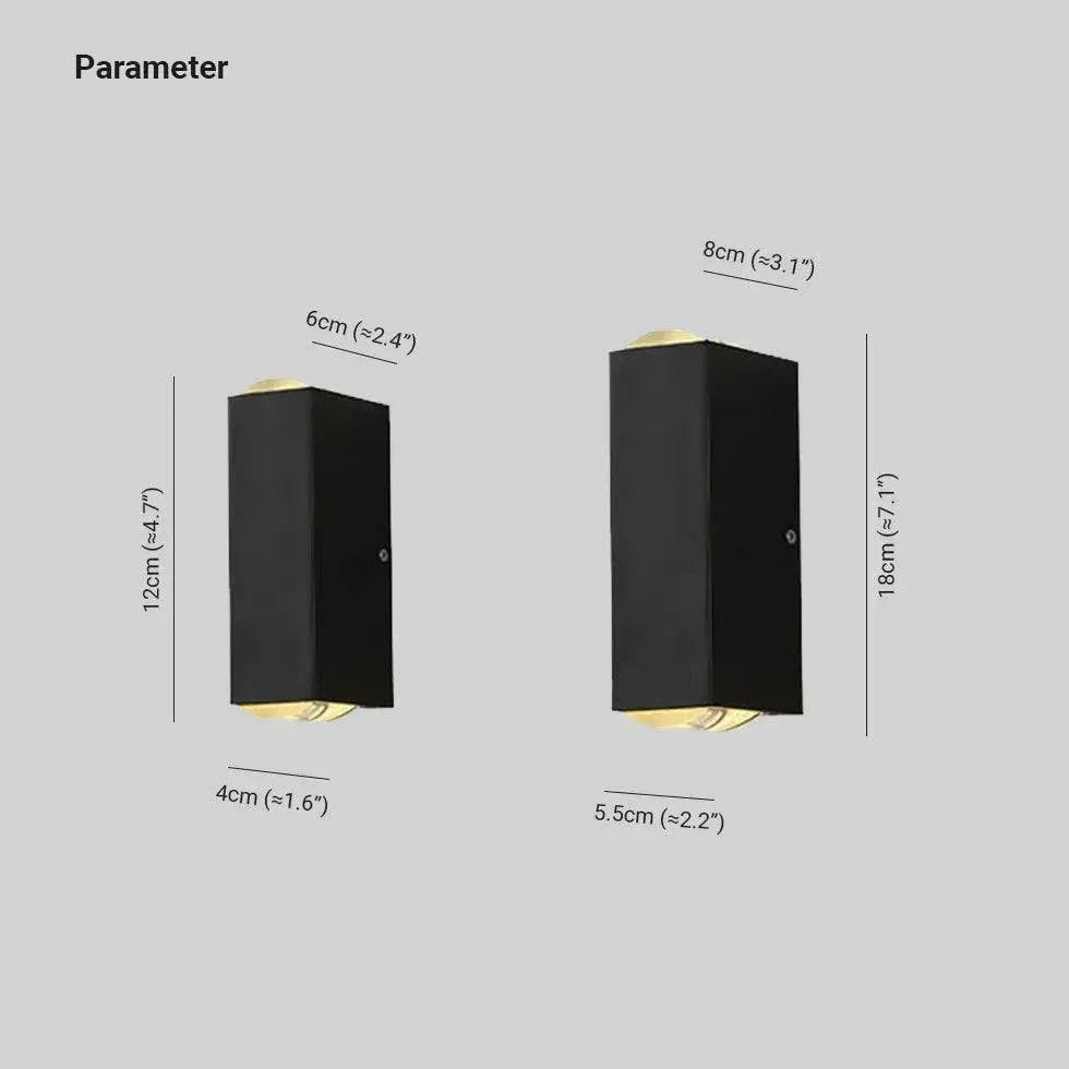 Applique Murale Extérieure Led Supérieure Et Inférieure Étanche - Clowas.fr