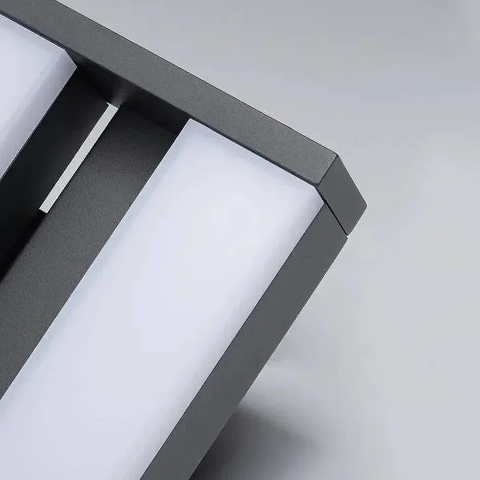 Applique Murale Extérieure Rectangulaire Haut Et Bas Blanc Chaud - Clowas.fr