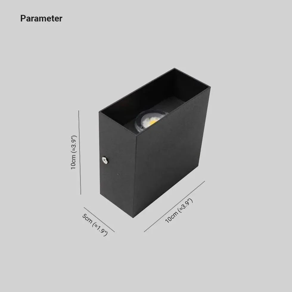 Appliques Murales Exterieures Lampe Led Double Carrée