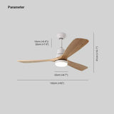 Luminaire Salon Tendance Ventilateur Bois Nordique Moderne - Clowas.fr