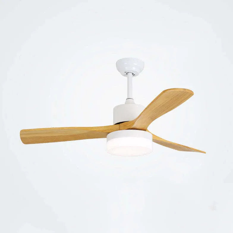 Dark Wooden Ceiling Fan with Light