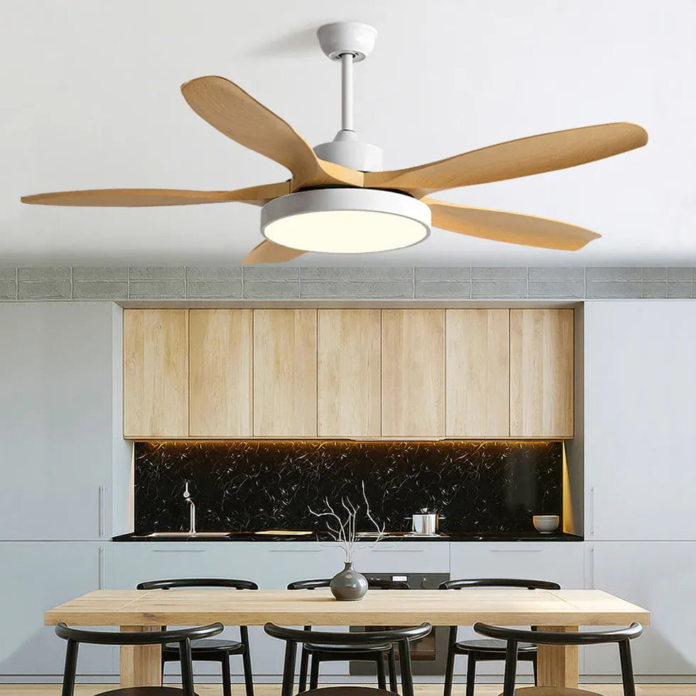 Étoile de mer ventilateur de plafond en bois avec lumière