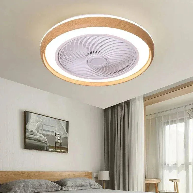 Plafonnier Silencieux Avec Ventilateur De Chambre À Coucher En Bois - Clowas.fr