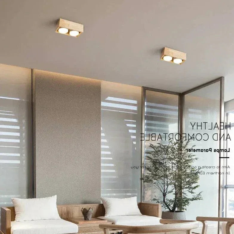 Plafonnier Led En Rondins De Salon Nordique Simple - Clowas.fr