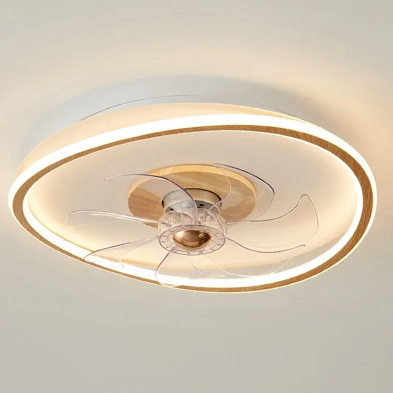 lumière du ventilateur bois nordique moderne créatif