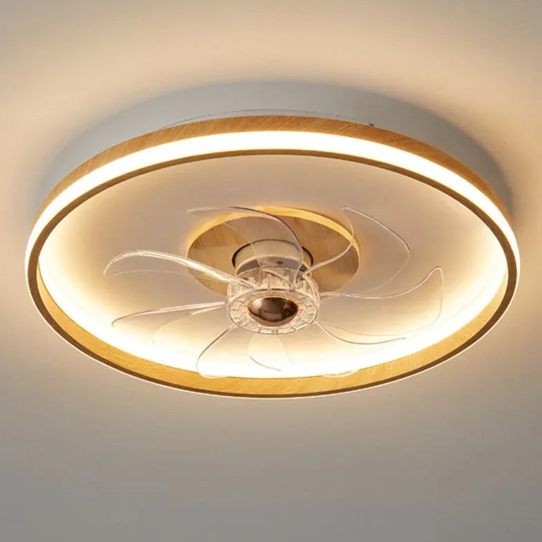 lumière du ventilateur bois nordique moderne créatif