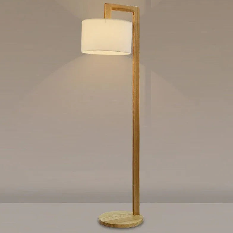 Lampadaire en bois léger en forme de douceur ovale