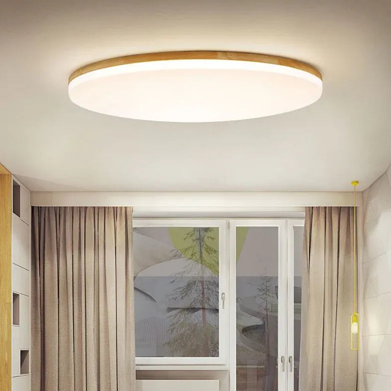 White Soft Light Bedroom Flush Ceiling Lights