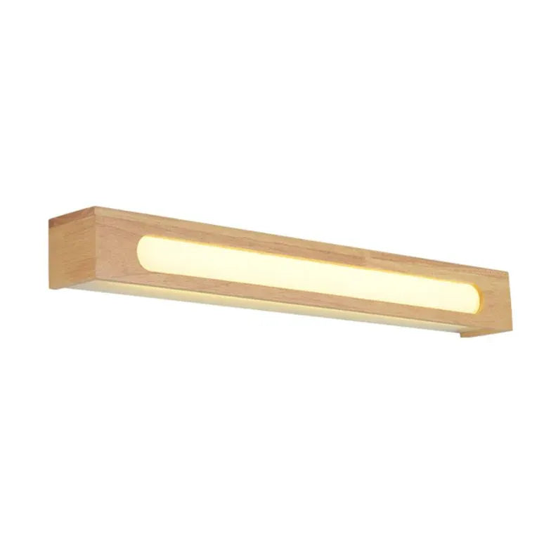 Geometry Brown Wooden Led Wall Lights