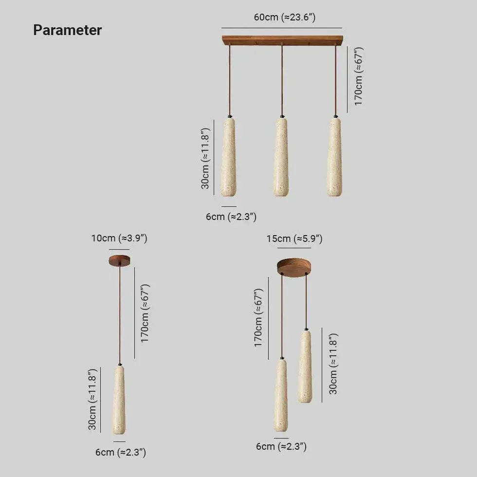 Suspension Vintage En Pierre Et Bois Pour Bar - Clowas.fr