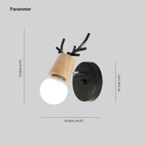 Intérieur Applique Murale Bois Moderne Fer Antlers - Clowas.fr