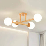 Plafonnier Bois Led Style Japonais Salon - Clowas.fr