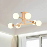 Plafonnier Bois Led Style Japonais Salon - Clowas.fr