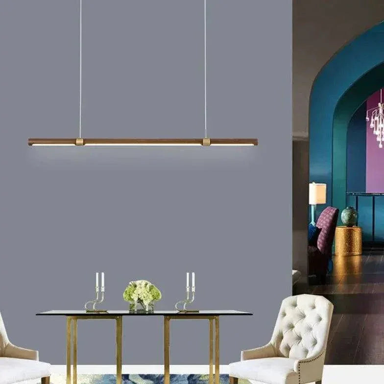 Suspension Cylindrique En Bois Pour Salle À Manger - Clowas.fr