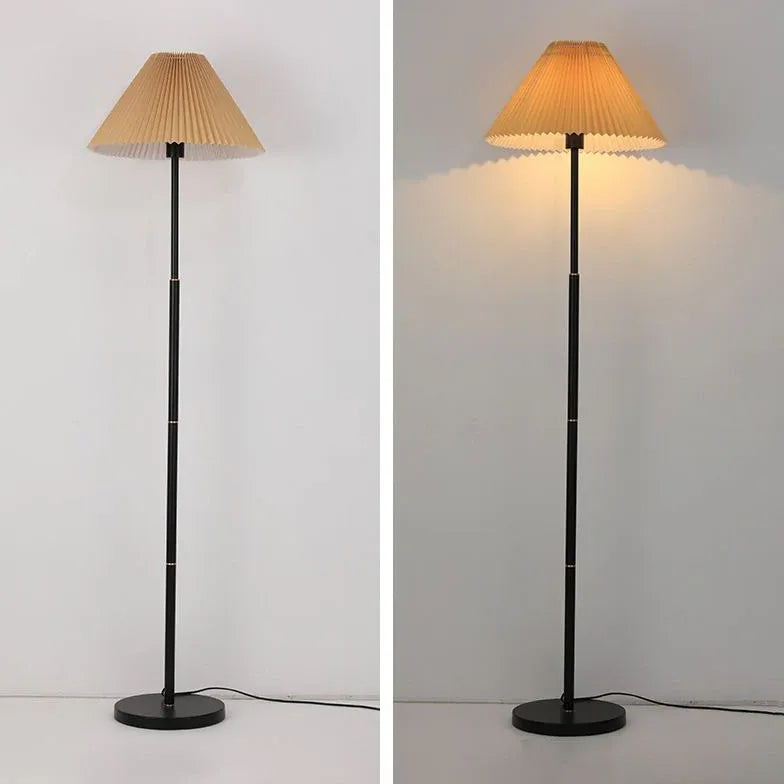 Umbrella-Shaped Long Rod Modern Minimalist Floor Lamp