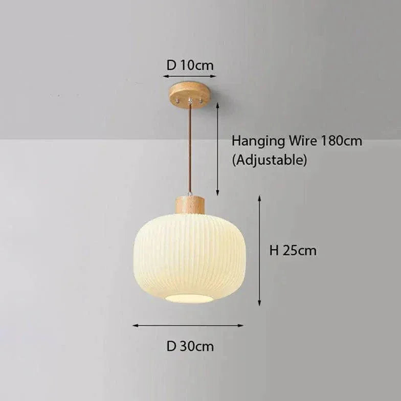 Suspension Bois Verre Créative Moderne - Clowas.fr