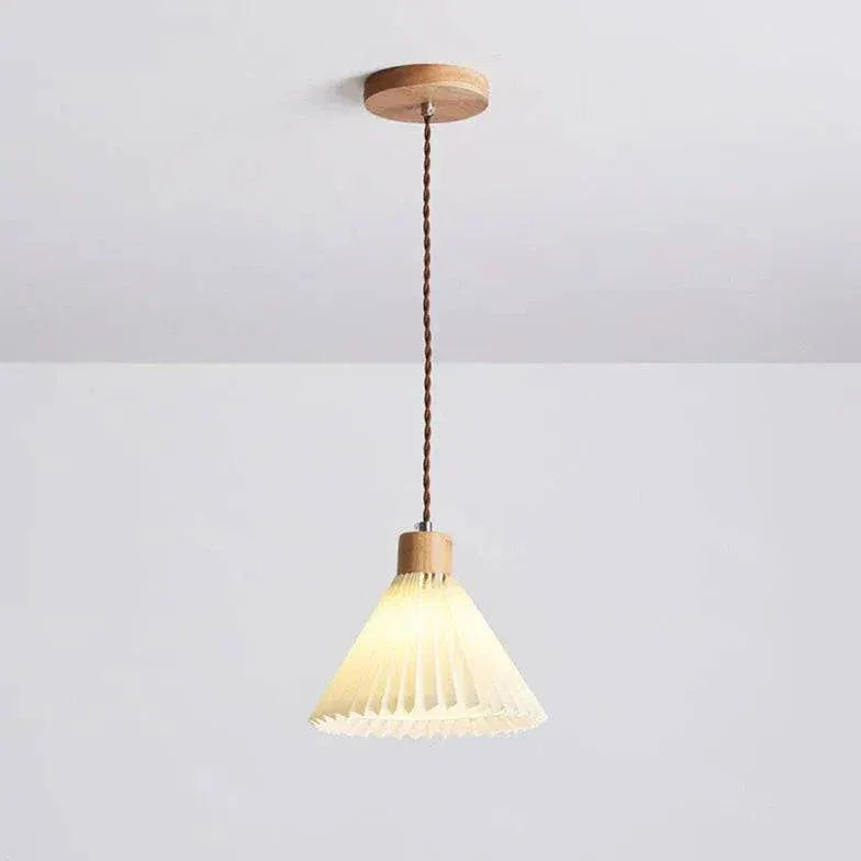Lustre En Bois Pliable Pour Chambre À Coucher Blanche - Clowas.fr