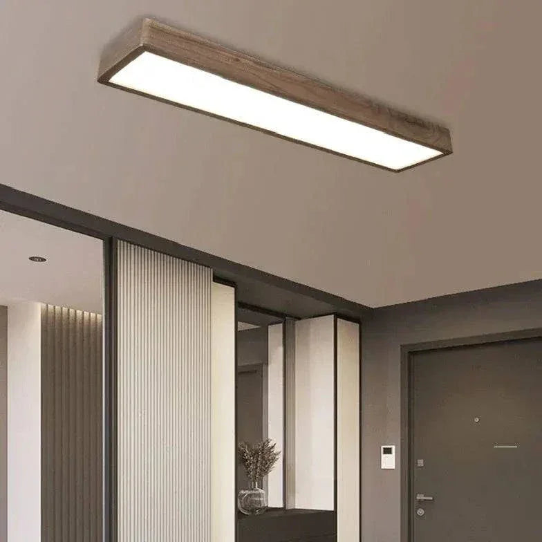 Lustre Plafonnier Design Led Longueur Bois Nouveau Style - Clowas.fr