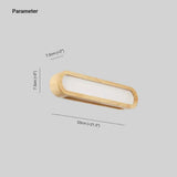 Applique Led Miroir En Bois Rectangulaire - Clowas.fr