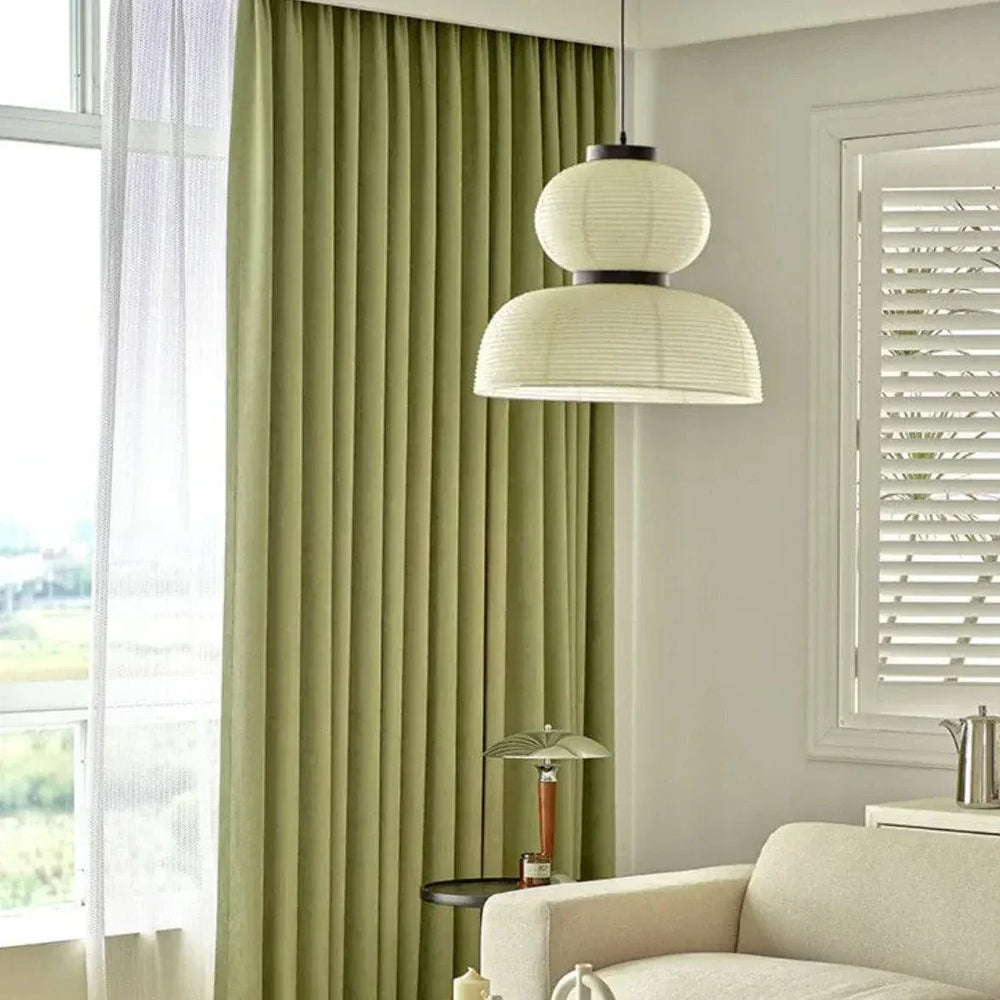 Lustre Japonais Créatif En Tissu Blanc - Clowas.fr