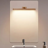 Lumières de miroir à LED en bois moderne