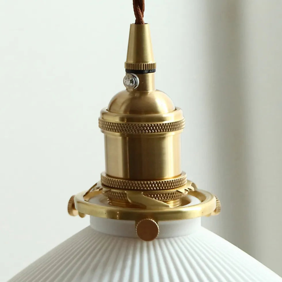 Walnut Glass Vintage Plug in Wall Lights