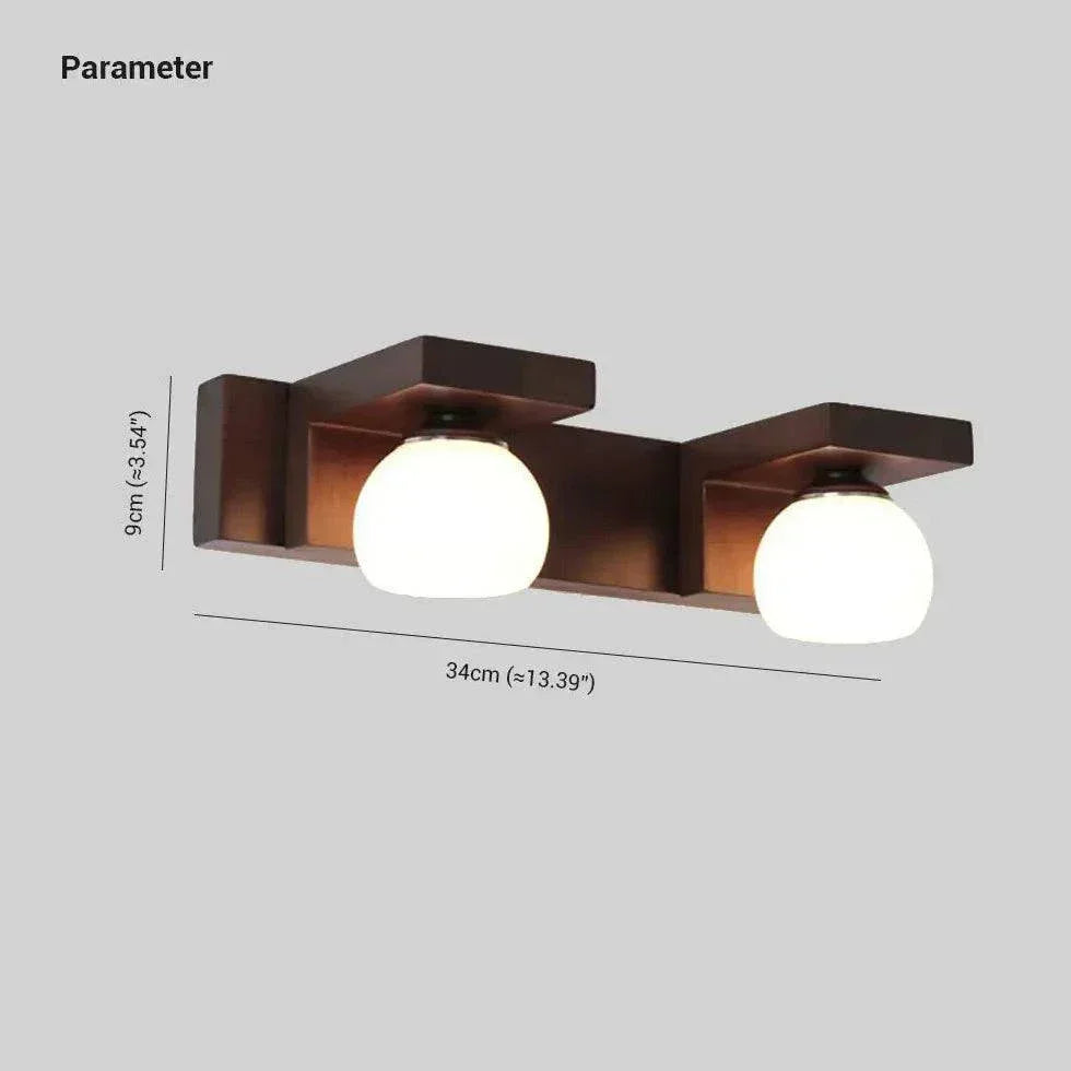 Applique Ancienne Bois Noyer Créative Salle De Bain - Clowas.fr