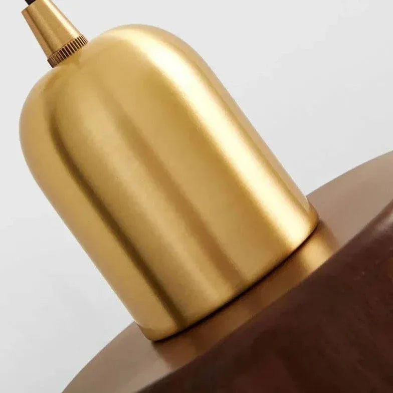 Applique Murale Moderne Suspendue En Bois Doré - Clowas.fr