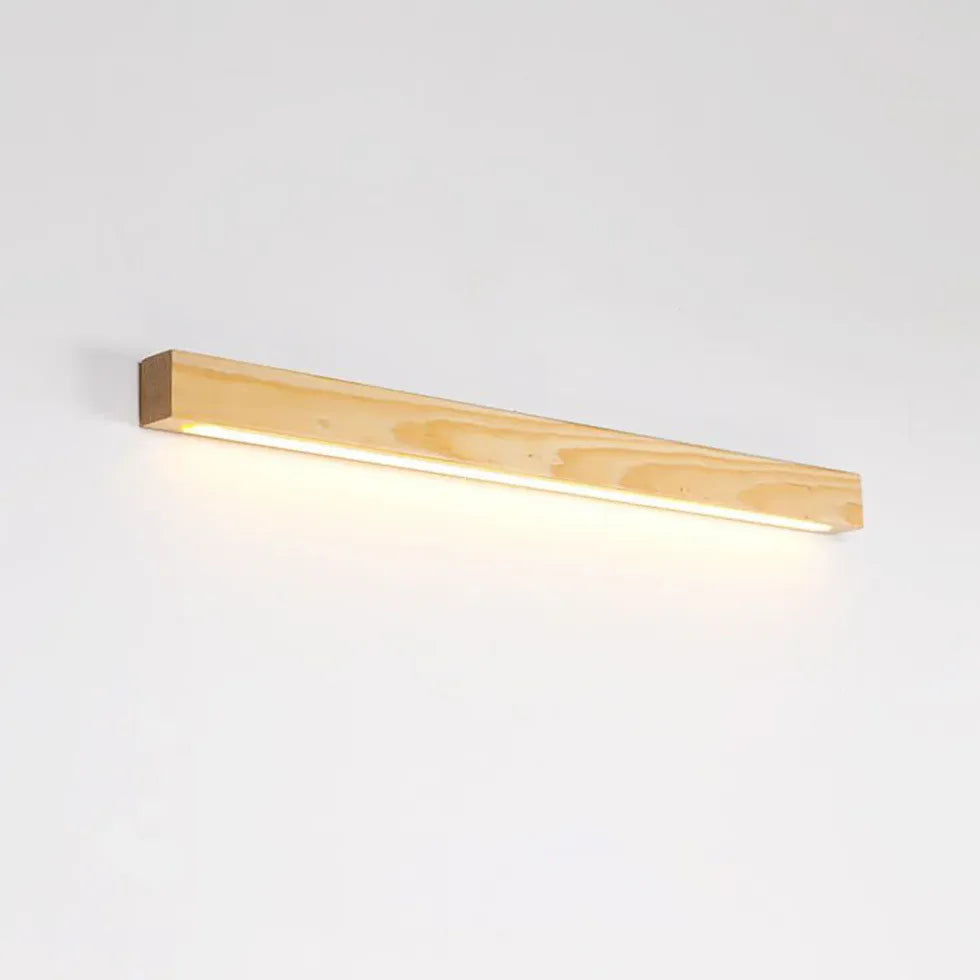 Brown Wooden Linear Led Modern Wall Lights