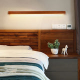 Brown Wooden Linear Led Modern Wall Lights